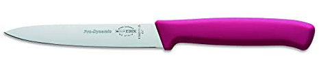 F. DICK ProDynamic Küchenmesser (Klingenlänge 11 cm, pink, Kochmesser für kleine Schneidaufgaben, Klinge X55CrMo14 Stahl, Härte 56° HRC) 82620112-25