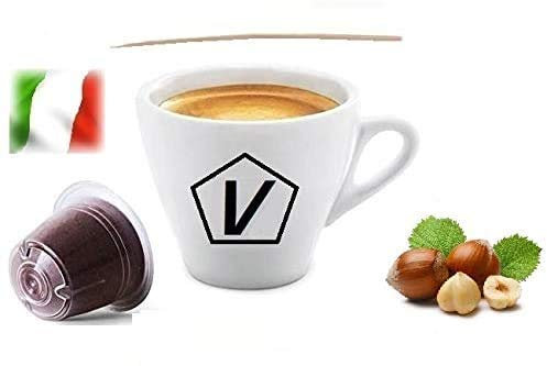 Caffè Shop Capsules Compatible Nespresso®, 50 Capsules Mélange Nocciola - Noisette Ligne Espresso