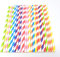 Picture Perfect Party Premium Paper Straws [Pack of 25 Drinking Straws] (Mixed Stripes)