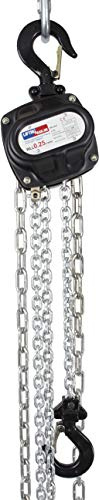 LiftinGear 250kg Black Chain Block Lifting Tackle Crane Hoist Manual Gantry Hand Pulley (3mtr)