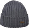 Sterkowski Norfolk Strickmütze | Merinowolle Wollmütze für Herren und Damen | Wintermütze Beanie Männer 54-62 cm Grau