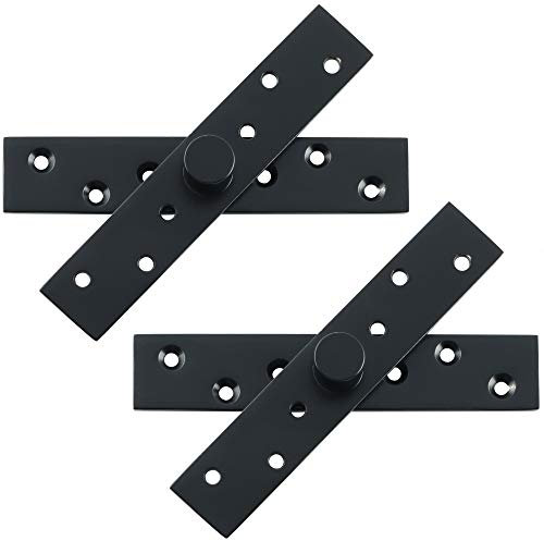 Alise 15,2 cm Länge, 360 Grad Drehgelenkscharnier, Edelstahl, schwarzes Finish, 2 Stück