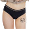 LIGNE V - Shorty Menstruel en Coton Biologique - Culotte Menstruelle Flux Abondant - Culotte de Regle Absorbante Lavable & Réutilisable - Convient aux Adolescentes et Grandes Tailles - Shorty S