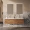 RE-COVERTILES - Adesivi per Piastrelle Bagno e Cucina 24 Pz 10x10 cm - PS00151 Decorazione murale in PVC impermeabile mattonelle mosaico stile cementine Azulejos