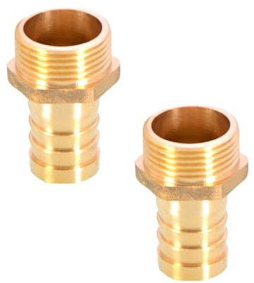 TopHomer 1Pcs BSP Hose Connector Brass Pipe Fitting 6mm/8mm/10mm/12mm/16mm/19mm/25mm, Hose Barb Tail Male BSP Thread Connector Joint Copper Coupler Adapter
