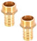 TopHomer 1 raccord de tuyau BSP en laiton 6 mm/8 mm/10 mm/12 mm/16 mm/19 mm/25 mm, raccord de tuyau mâle BSP fileté raccord raccord raccord en cuivre coupleur adaptateur