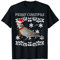 Vogel Merry Christmas Ornament Ringhals Tauben Ugly Xmas T-Shirt