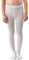 NOQ Collant per ragazze in maglia tinta unita Calze bambini opache calde per la scuola Spettacolo di danza classica Nursery, Bianco 92/98 cm