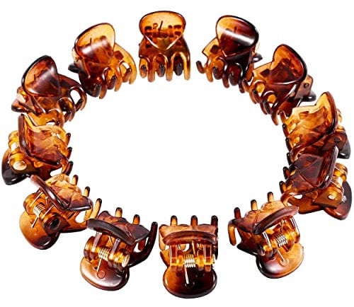 Hair Claw Clip 12 Piece Mini Plastic Claw Clips - Small Hair Accessories for Girls & Women