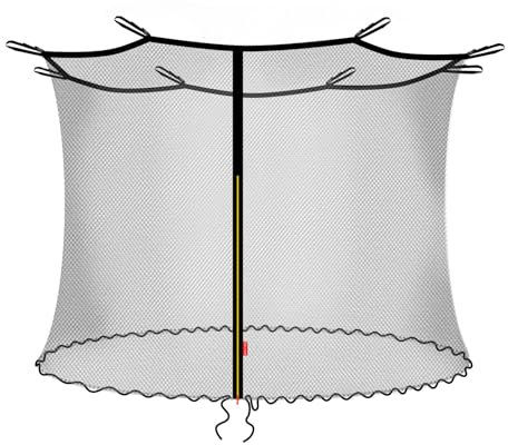 Baunsal® Trampolin Sicherheitsnetz Ø 305 cm (JS-IN) für 8 Netzstangen Netzhöhe 180 cm Ersatzteile Trampolin Netz Trampolin Schutznetz Sicherheitsnetz Kinder Trampolin Ersatznetz Trampolin Outdoor