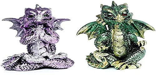 Puckator Figurine Dragon Elements-Paix Yoga Dekorative Figuren, Mehrfarbig, einzigartig