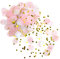 Oblique Unique® Papier Konfetti Rosa Weiß goldene Schnipsel Tisch Streu Deko für Kinder Geburtstag Party Hochzeit Feier JGA Junggesellinnenabschied