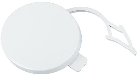 QUARKZMAN Copri Gancio Traino Anteriore Destra Paraurti Traino Gancio Copertura adatto per VW - 1 pezzo Bianco