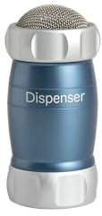 Marcato Dispenser Powder Blu, Spargi Zucchero a Velo, Alluminio Anodizzato, 10x5x5 cm, Design Elegante, Facile da Usare