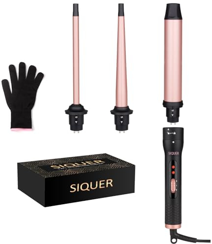 3 in 1 Curling Wand Set - SIQUER Hair Waver Curling Iron for Women