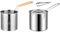 LOVIVER Olla freidora Multiusos, Olla para freír Tempura Japonesa, Cesta para freír Desmontable fácil de Limpiar para Restaurante, Camping, Pollo, con Cesta
