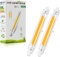 R7S LED 118mm, 20W R7S LED Dimmbar Lampen Ersatz für 200W Halogenlampen, Warmweiß 3000K 2000LM, Kein Flackern, 360°Abstrahlwinkel LED Stab, LED Leuchtmittel,2er Pack