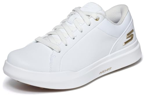 Skechers Damen Golfschuh Drive 6 Arch Fit, Leder, entspannte Passform, wasserdicht