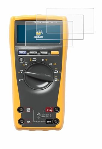 BROTECT Schutzglas für Fluke 179 | Multimeter 3 Stück Transparenter Displayschutz Made in Germany Schutzfolie Panzer Folie Glas 9H Einfache Montage Clear