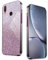 WBWONE Glitter Cover per Huawei P Smart 2019 / Honor 10 Lite, Bordo Elettroplaccato, Custodia Morbida con Adesivi Scintillio, Anti-Graffio Case - Rosa