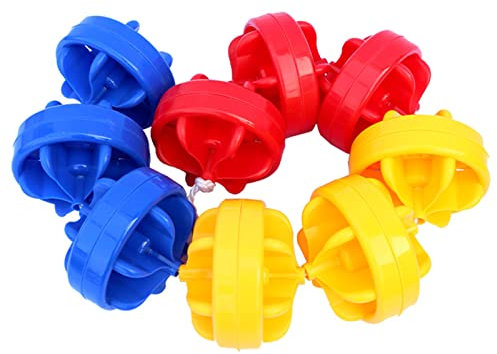 TUOYIBO Schwimmseil für Pools aus Polyethylen mit Schwimmkörpern, Bojenleinen-Set Ø 12 cm mit 2 Haken, Stahldrahtseil/Nylonseile optional, einfache Installation (Farbe: Nylonseil, Größe: 10