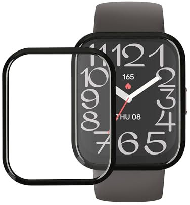 kwmobile Pellicola Protettiva Smartwatch Compatibile con Amazfit Bip 5 Unity 46mm Protezione - Protettore Schermo - Anti Impronte Antiurto - Set 2 Pezzi