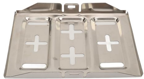 193 X 285mm Battery Tray Stainless Steel Sturdy Battery Mounting Tray with Fixing Screws Universal for Car