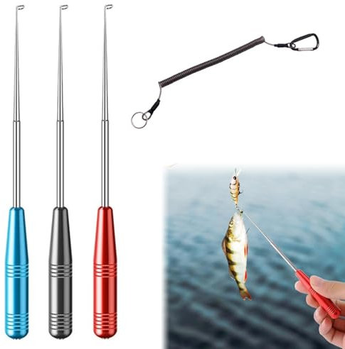 Miayical Fishing Unhook, Fishing Hook Remover, Fishing Hook Quick Release, Device for Quick Removal of Fishing Hooks, Portable Fishing Tackle for Unhooking Fishing for Small and Large