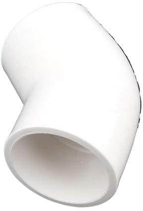 Raccords de plomberie, joints coudés en PVC 45 degrés Connecteurs d'eau de jardin Raccords de système d'irrigation Adaptateur de tuyau de réservoir d'aquarium 10 pièces Conduits(White,32mm)