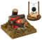 FTJKGH Wichtel Zubehör, Miniatur Zubehör, Wichtel Zubehör Weihnachten Miniatur Glühender Lagerfeuer Miniatur Hängeofen Wichteltür Zubehör Puppenhaus Zubehör Deko Wichtelzubehör für Wichteltür