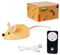 rongweiwang Schwanz Katzenspielzeug Fernbedienung Maus für Katzen Einfache Plüsch Fernbedienung Maus Katzenspielzeug Vollplüsch, Gelb, Modell mit Fernbedienung