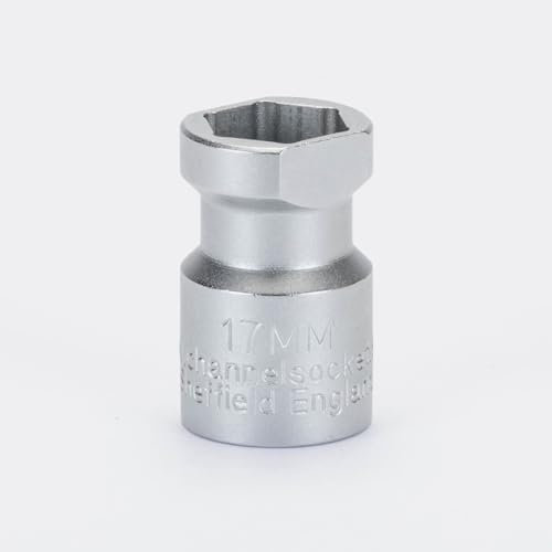 Dawson® 11/16 (17mm AF) Channel Unistrut Slim Thin Socket for 1-5/8” x 13/16 (21mm x 41mm) Gap 7/8 Unistrut Type Channel. Fits Standard 1/2 Ratchet Drives. F (Across Flats) - M10 Nuts & Bolts.