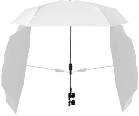 Ancsttu Clip Umbrella for Stroller - Stroller Umbrella Stroller Sun Shade with Clamp - UV Protection UPF 50+ Clip Chair Umbrella for Baby Strollers, Pushchair Pram