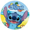 dekora - Decoración para Tartas de Cumpleaños Infantiles - Cake Topper de Stitch 20 cm - Disco de Papel Comestible para Tarta Sin Gluten, Sin Azúcares Añadidos, Sin Lactosa - Apto para Vegetarianos