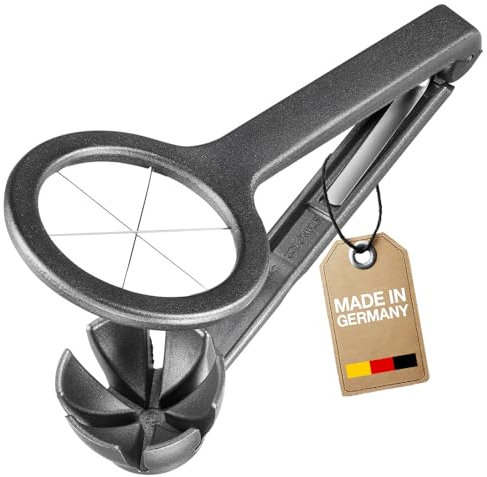 Westmark Egg Divider Columbus Black Edition – Egg Cutter for Even Gaps – Extra-Sharp Stainless Steel Wires – Anthracite