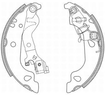 Bremsbacken Satz Hinten Kompatibel mit Fiat Punto 188 2000-2009 von Autoteile Gocht