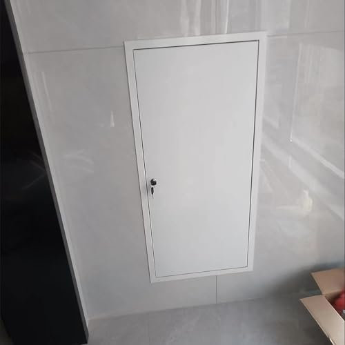 MTSYXYM Trampilla Puertas de Acceso con Marco de Aluminio,Trampilla de Inspección de Fontanería,Metálicas con Cerradura y Llave,Cubierta para Panel Eléctrico de Hospital o Escuela.(30 * 40cm)
