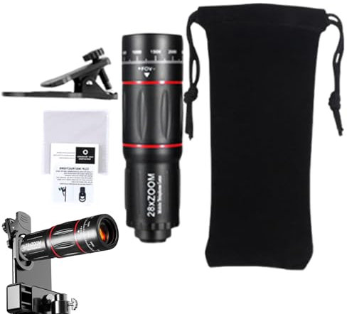Mobile Zoom Lens - HD Phone Add-On, Camera Tool | External Clip Camera Offering Clear Imaging And Detail Capture At Stadium Events, Wildlife Observation, Live Performances, And Everyday Moments