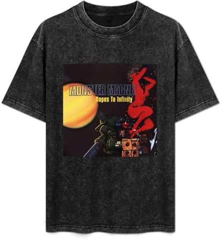 Monster Magnet Dopes to Infinity American Rock Men T-Shirt Graphic Mens Cotton Casual Black Tee Shirt S