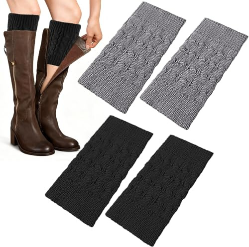 YCZCHE14 2 Paar Leg Warmers, Stulpen Oktoberfest Damen Tracht Kurze Beinwärmer, Warme Beinstulpen Strick, für Alle Jahreszeiten