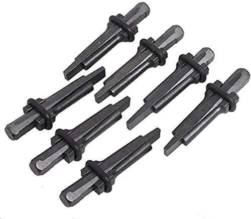 ECOSWAY Betonstein Splitter-Werkzeug, 1,4 cm Stöpsel-Steinkeile und Feder-Unterlegscheiben, 14 mm, 7 Stück