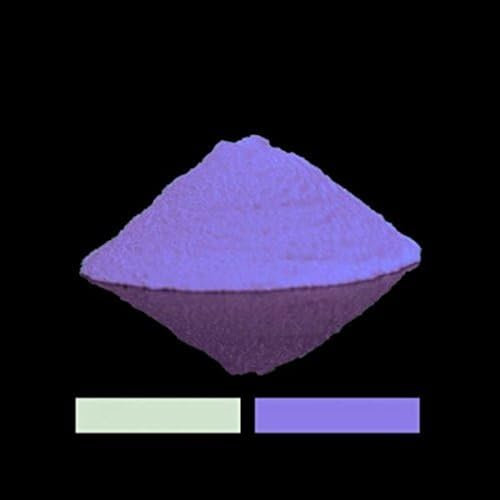 Ein weißes, phosphoreszierendes Pulver, das im Dunkeln leuchtet, Violett 20g