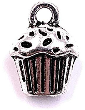 H-Customs Cupcake Kuchen Charm Anhänger Kettenanhänger Bastelbedarf Schmuckzubehör