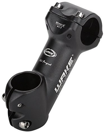 Madezz Fahrradteile Vorbauten Fahrrad Vorbau 31,8 mm -/+ 45 Grad Einstellbare Fahrradvorbauten Fahrradschaft Aluminium Legierung Verlängern Lenkervorbau Freien Radfahren Schwarz für