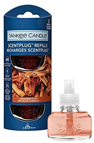 Yankee Candle ScentPlug Nachfüllpackungen | Cinnamon Stick Duftöl für Raumduftstecker | bis zu 60 Tage Duft | 2 Stück, 7,6cm