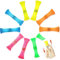 Novelty Place Mesh und Marmor Zappelspielzeug 10 Stück - Slide Push Squeeze Stressabbau Anti-Angst für Erwachsene und Kinder - Mesh Textur Sensory Tools Hilfe bei ADHS/ADD/OCD, Autismus und Depression