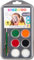 Snazaroo 1172214 Set de maquillaje Halloween, paleta de maquillaje con pincel, esponja e instrucciones, 5 colores: negro, blanco, rojo, verde, naranja
