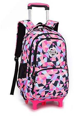 CONPHERON Rucksack mit Rollen für Kinder, Schultrolley Schultaschen Schulrucksack Trolley Kinderrucksack für Junge und Mädchens Klasse 3-12
