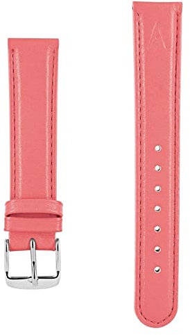 Akteo Uhrenarmband Leder Couture Silberschnalle 18 Pink
