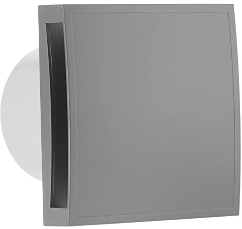 Steinberg14 Silver 125mm Bathroom Fan - Bathroom Extractor Fan with Front Panel - Wall Ventilation Fan - 5 inch Exhaust Fan for Ventilation in Bathroom, Kitchen and Toilet - Extraction Fan